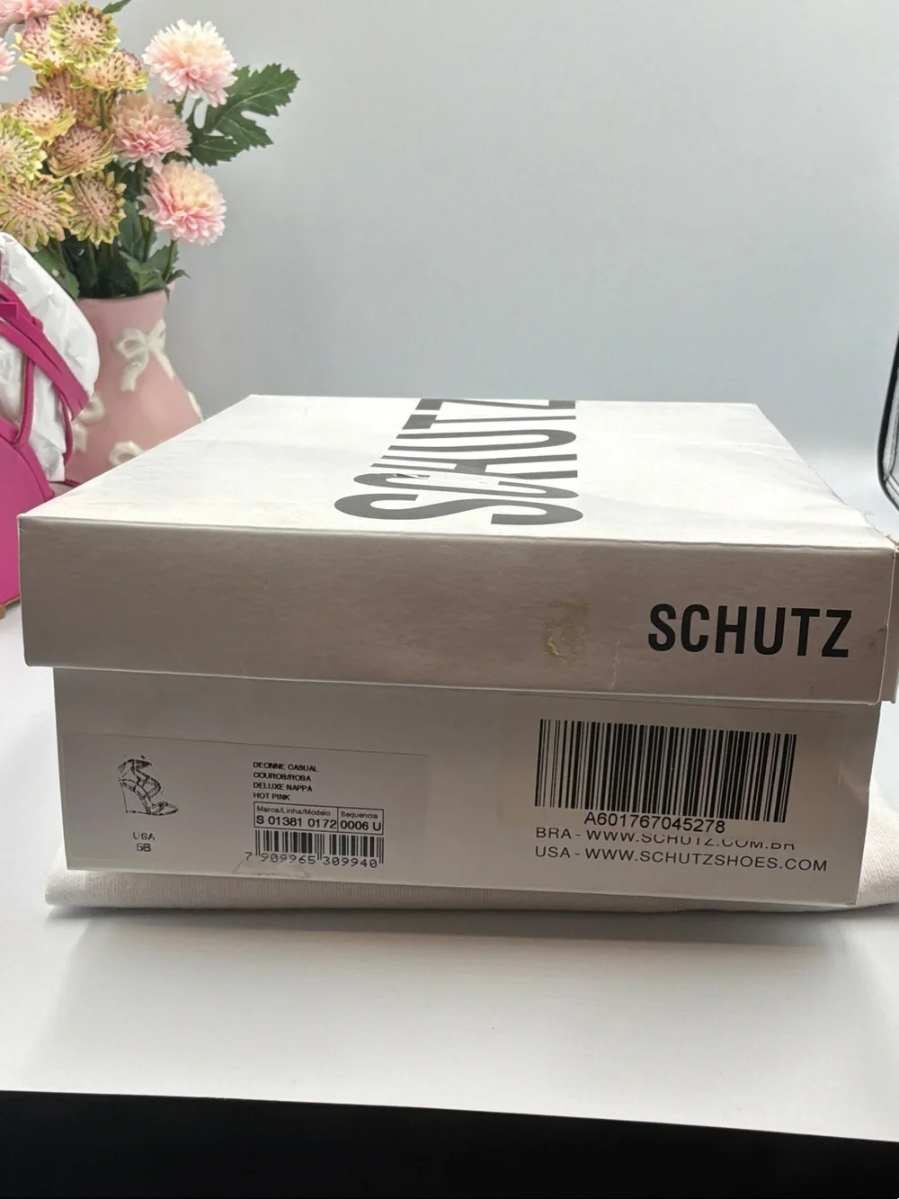 SCHUTZ Hot Pink Strappy Wedge Sandals